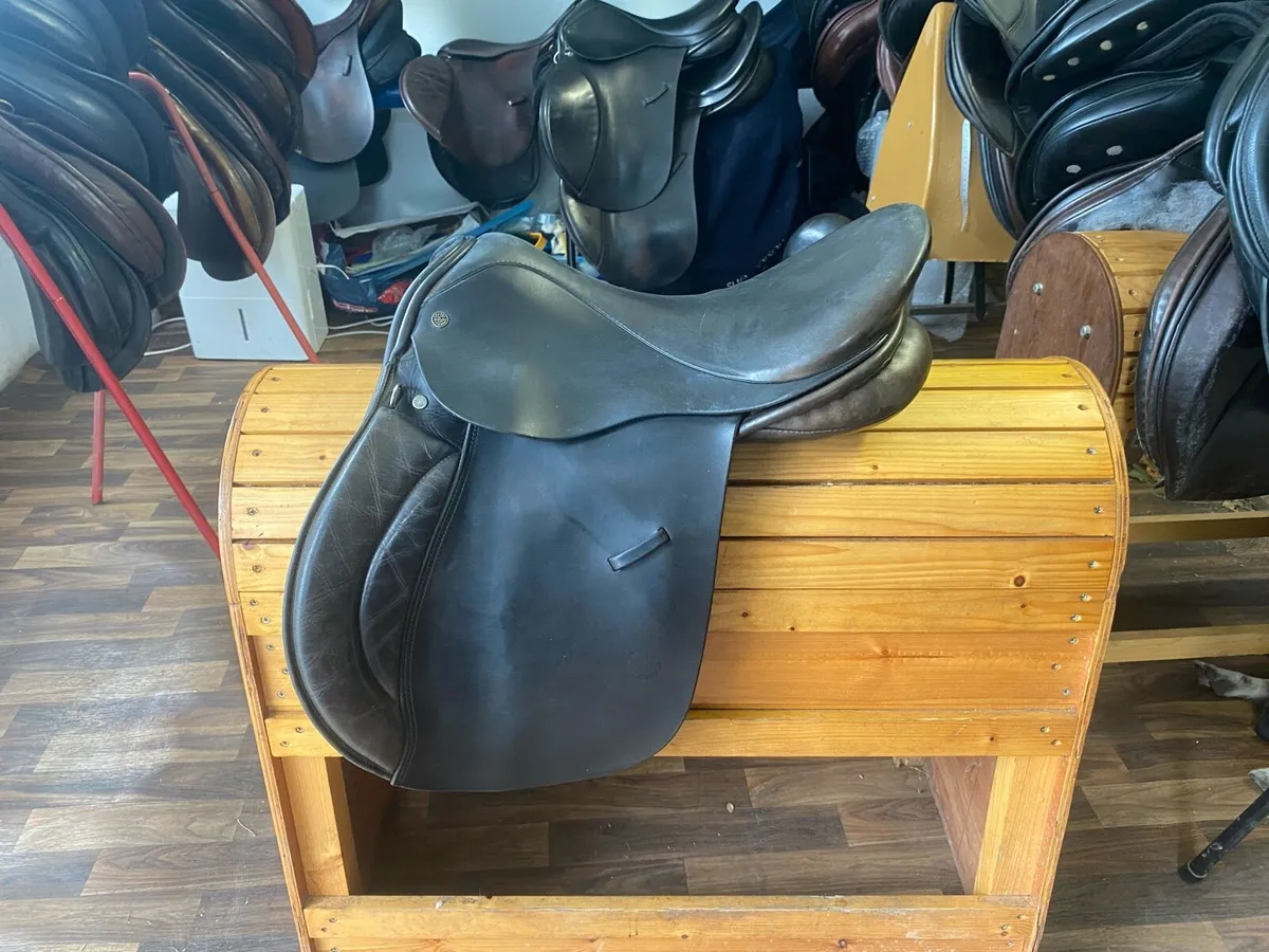 Crosby 16.5 black Leather pony saddle - Image 4