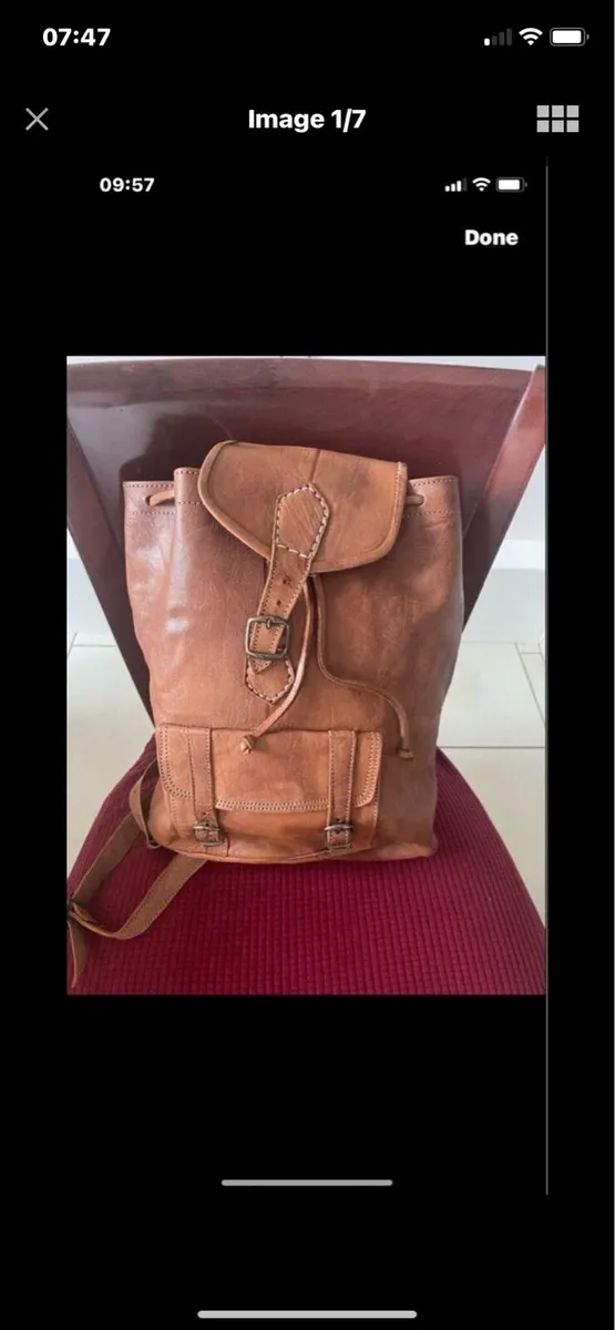 Leather Knspsack - Image 1