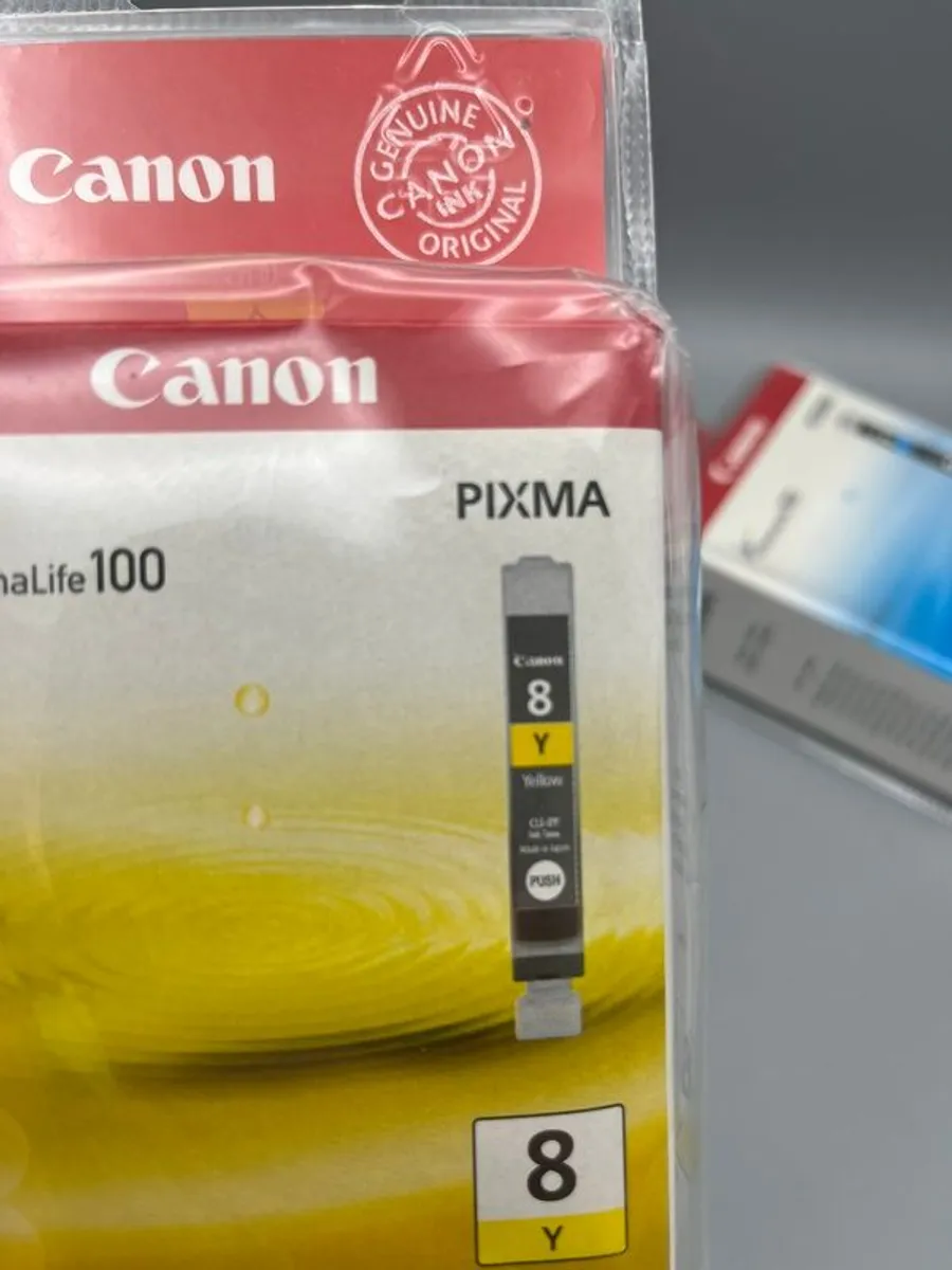 2 x Genuine Canon Pixma ChromaLife 100 Ink Cartridges Sealed Cyan & Yellow - Image 3