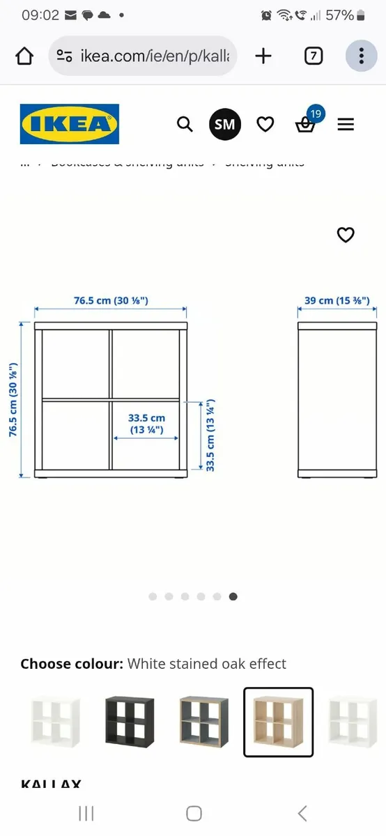Ikea desk and shelves - Image 2