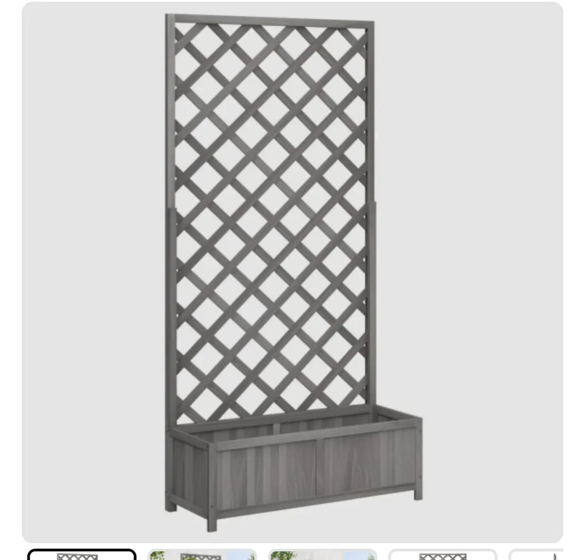 Treillis with planter box