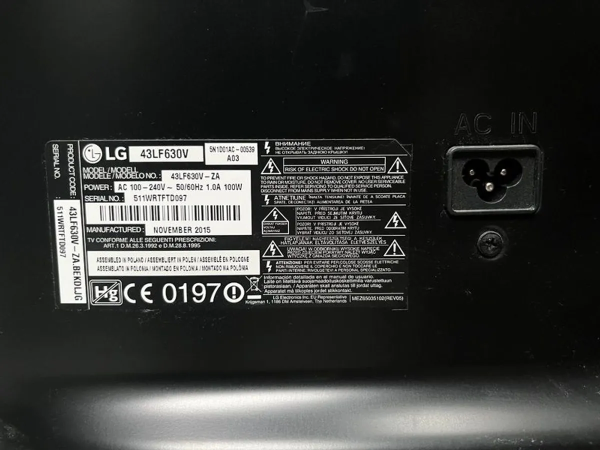 43 inches LG LED Smart TV - Image 4