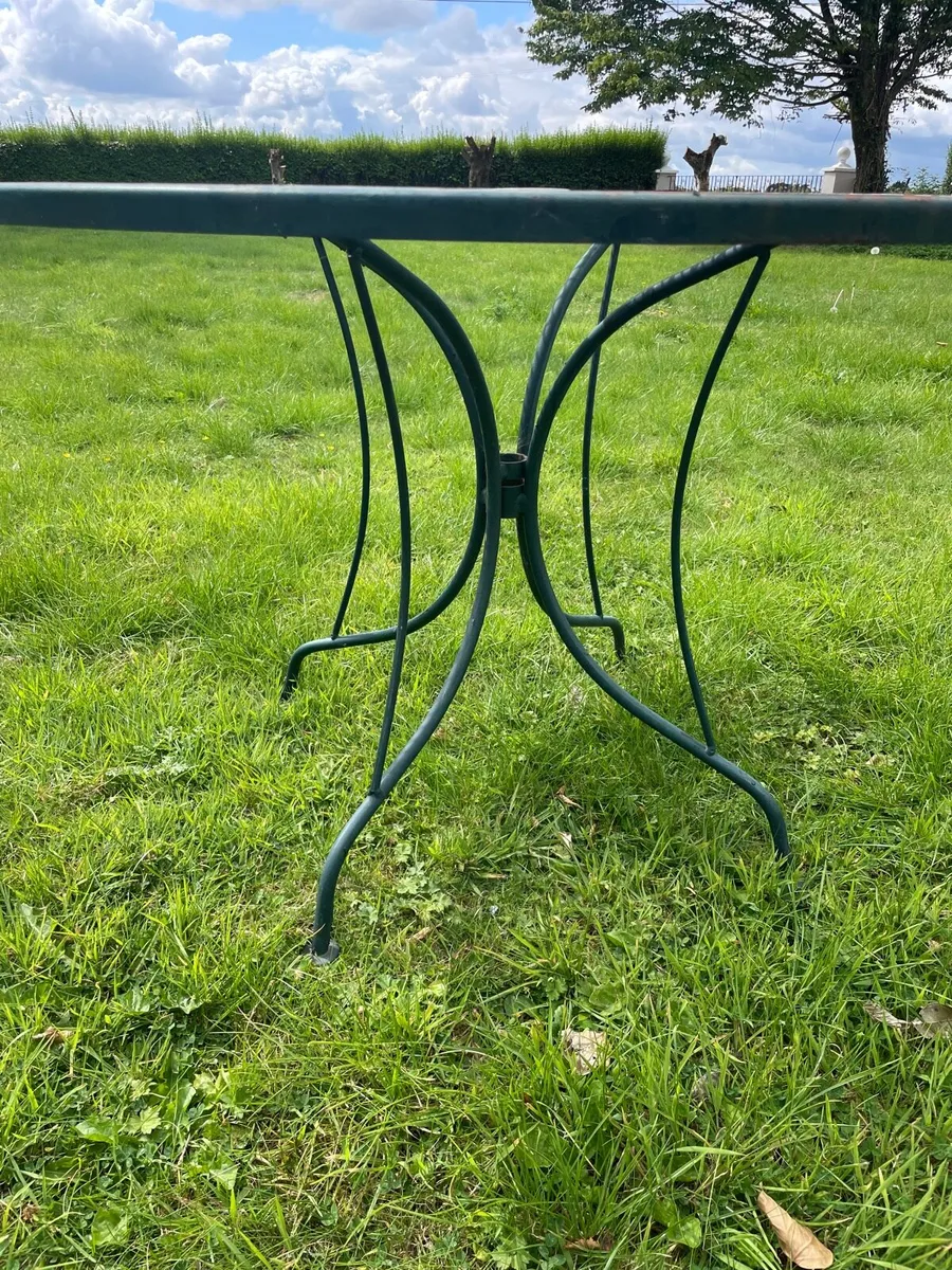 Heavy iron garden table - Image 2