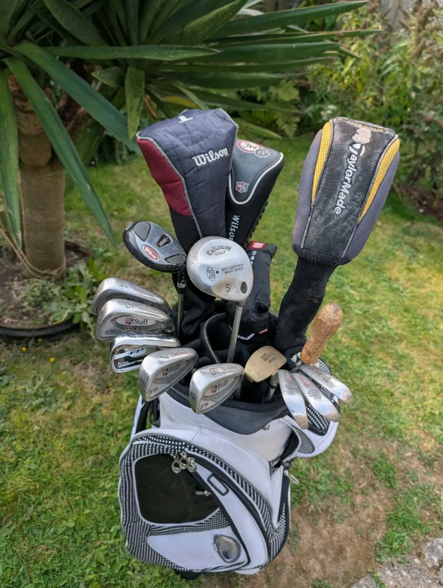 Wilson Golf clubs & rare Wilson staff tour bag - Image 4
