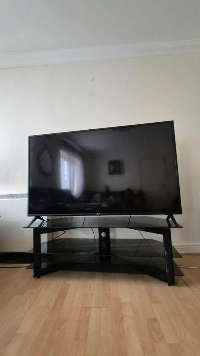 Modern Black Glass TV Stand - Image 3