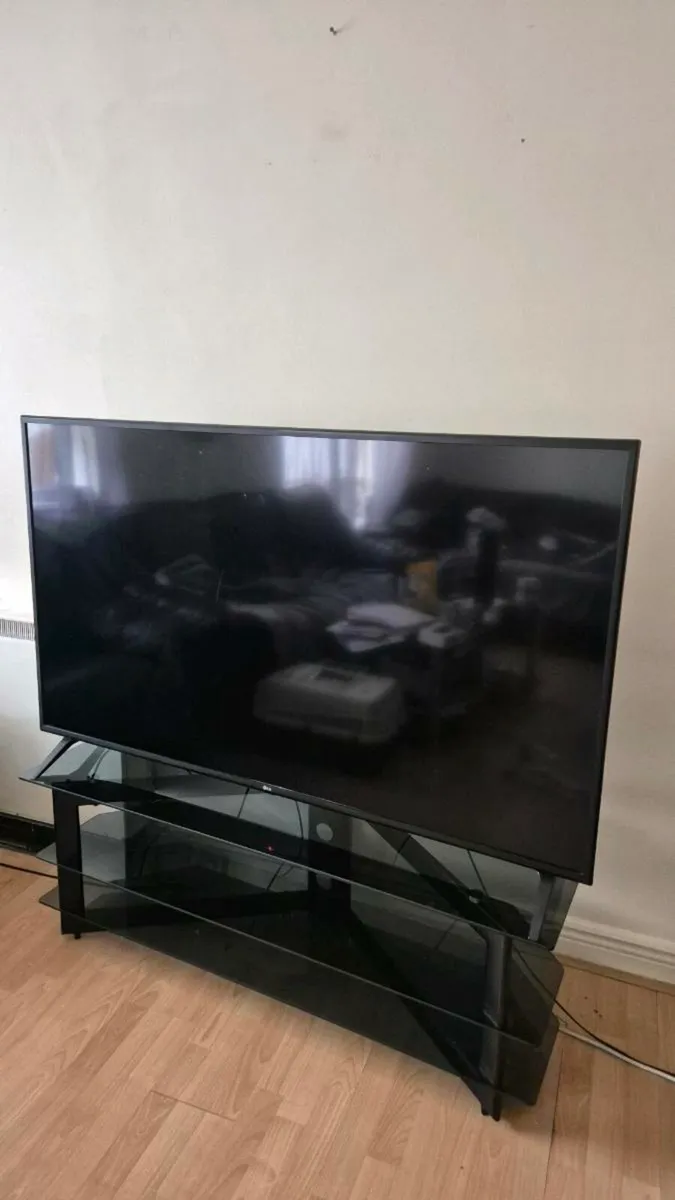 Modern Black Glass TV Stand - Image 4