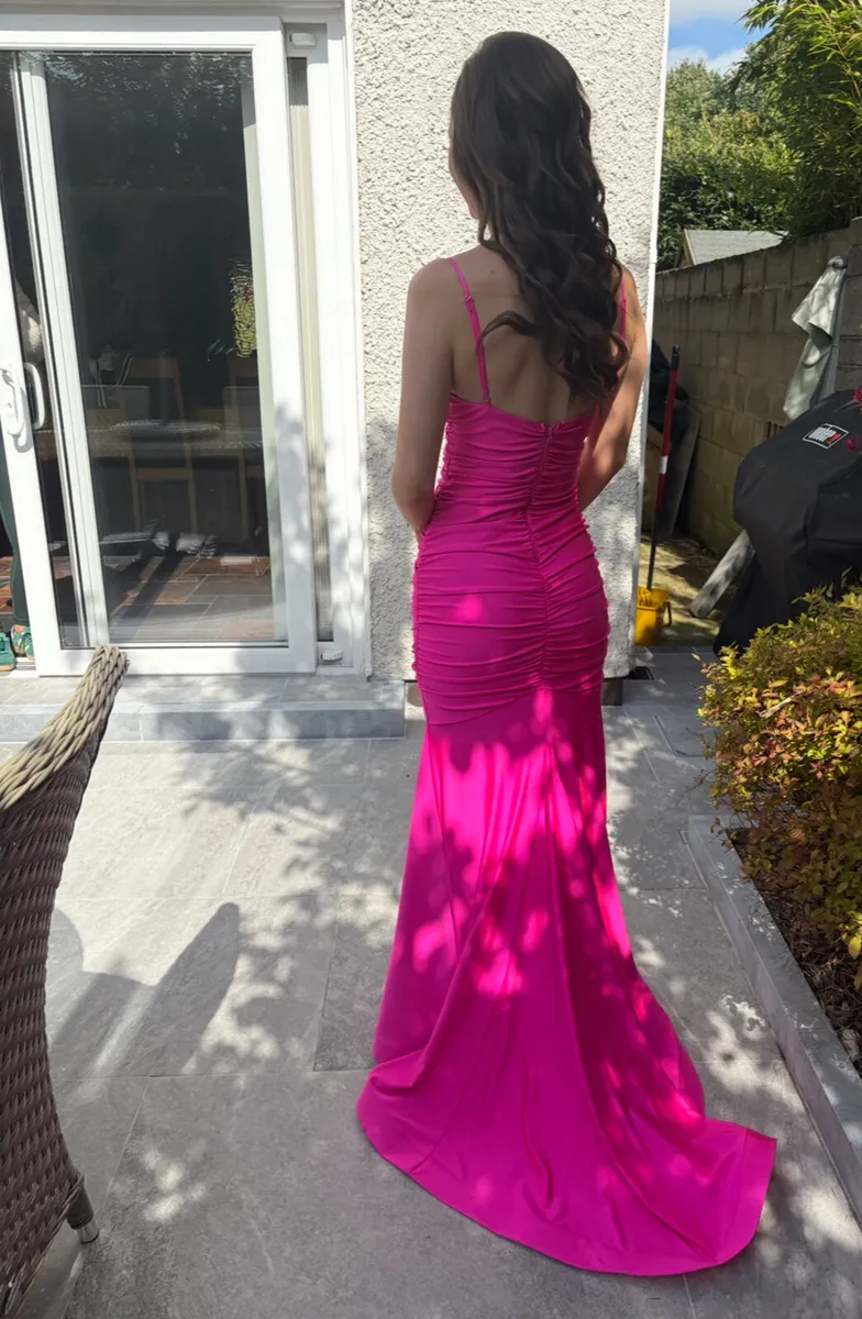 Fuschia Pink debs dress - Image 3