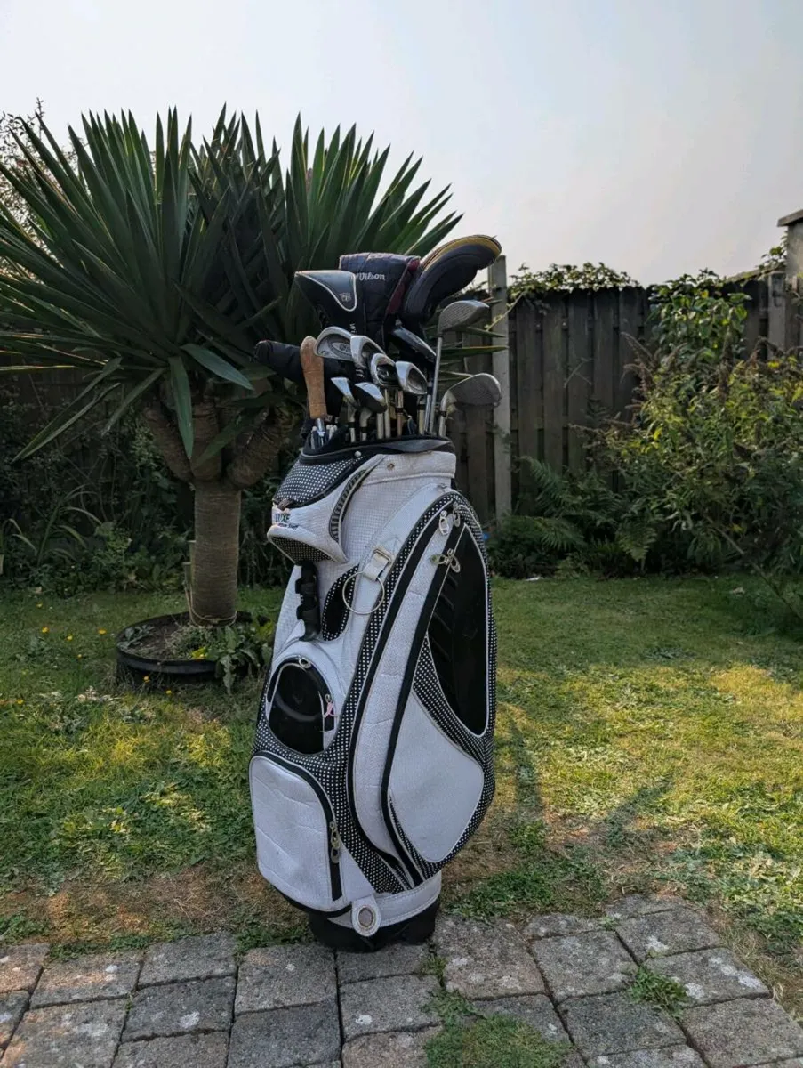 Wilson Golf clubs & rare Wilson staff tour bag - Image 1