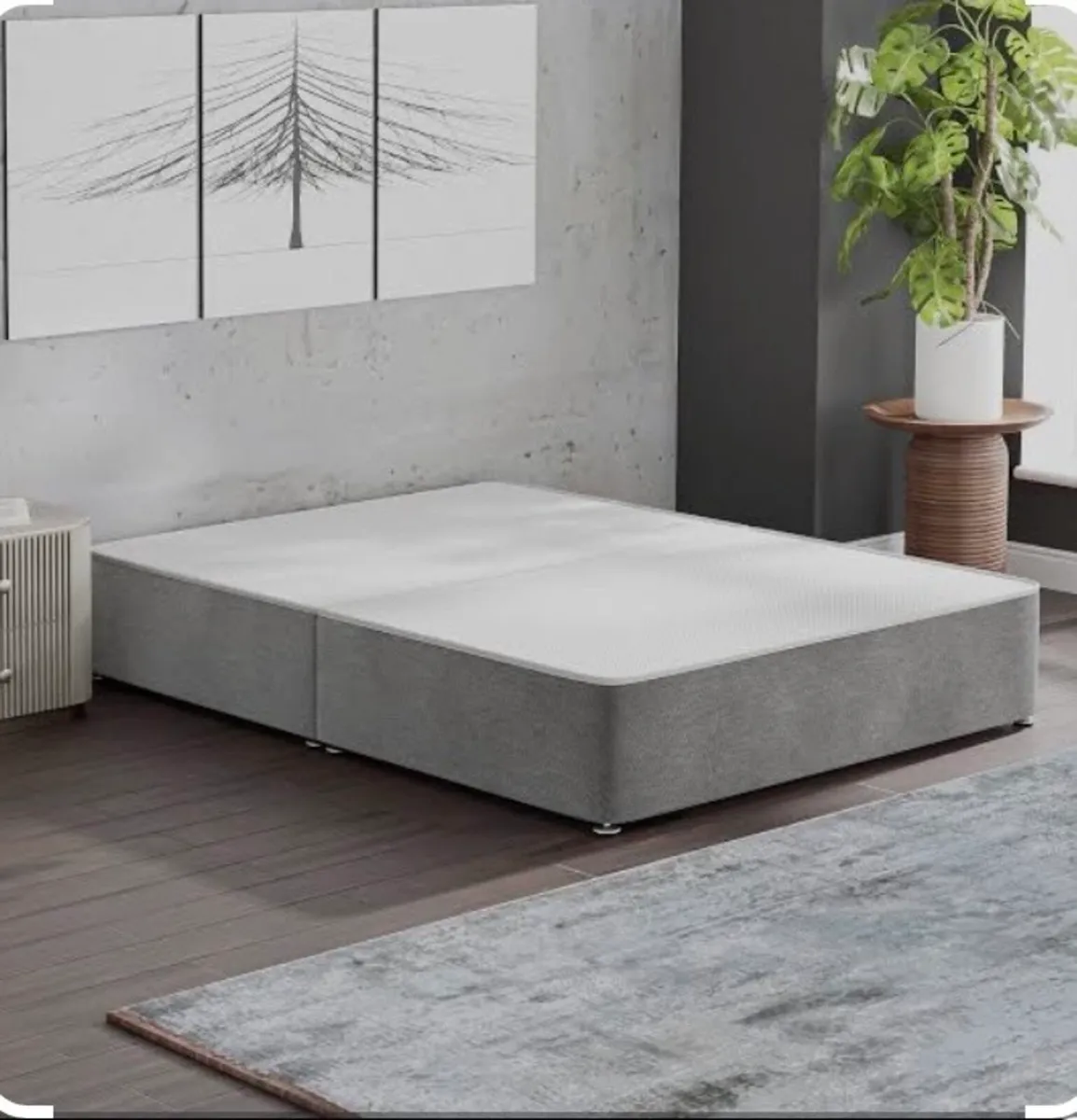 Double base and headboard - Image 1