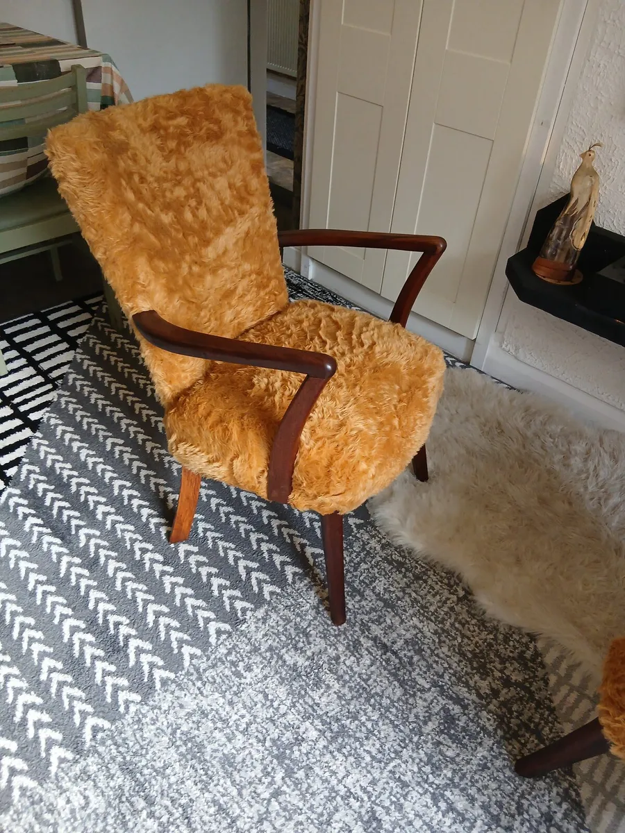Beautiful Pair of Mid Century Scandinavian Armchai - Image 3