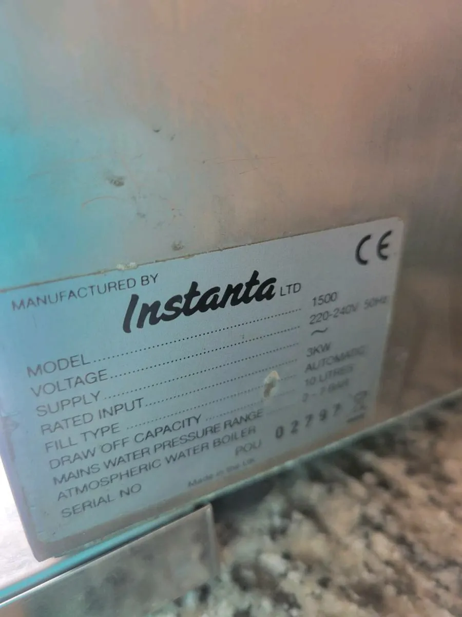 Water Boiler Autofill Coutertop 10L INSTANTA - Image 3