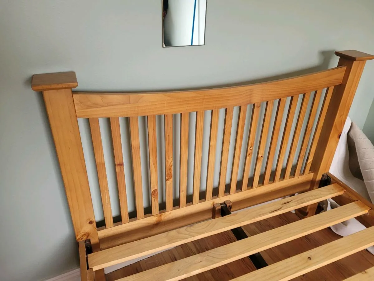 Double bed 4ft double - Image 1