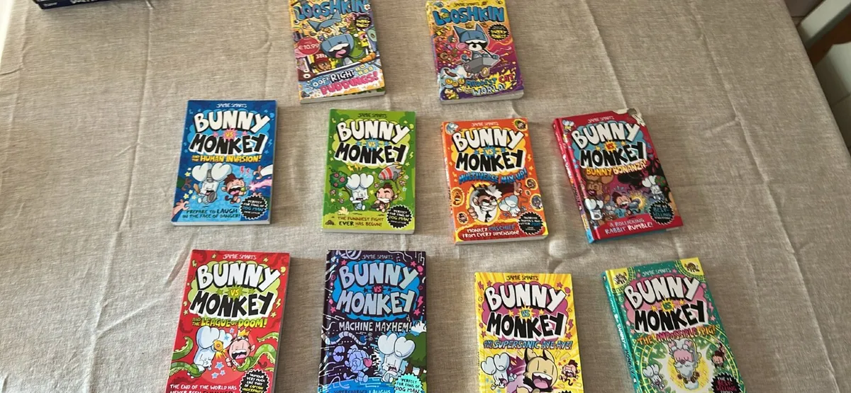 10 bunny vs monkey books.