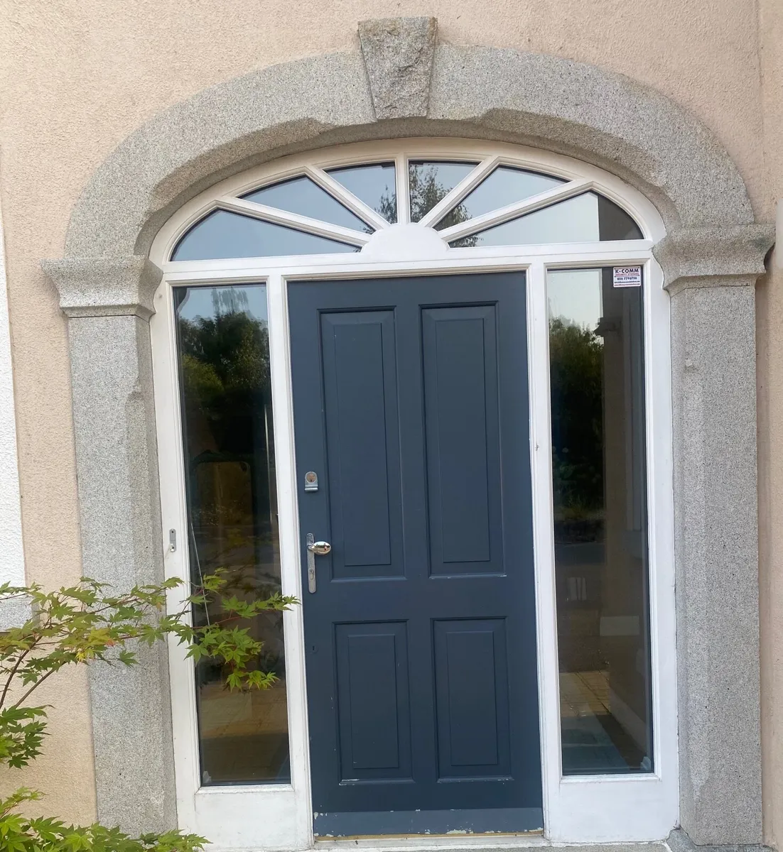 Front door, fanlight and surround