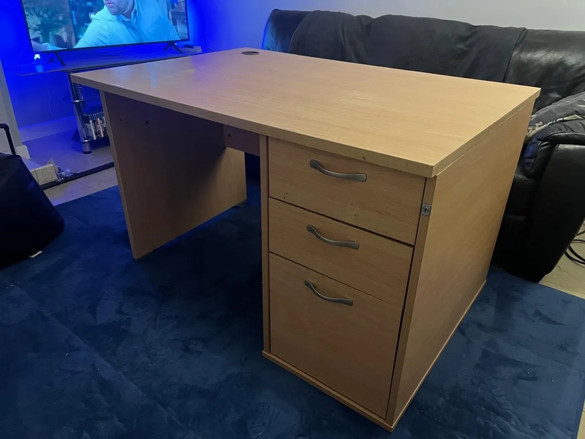 Large Desk with Storage - Image 1