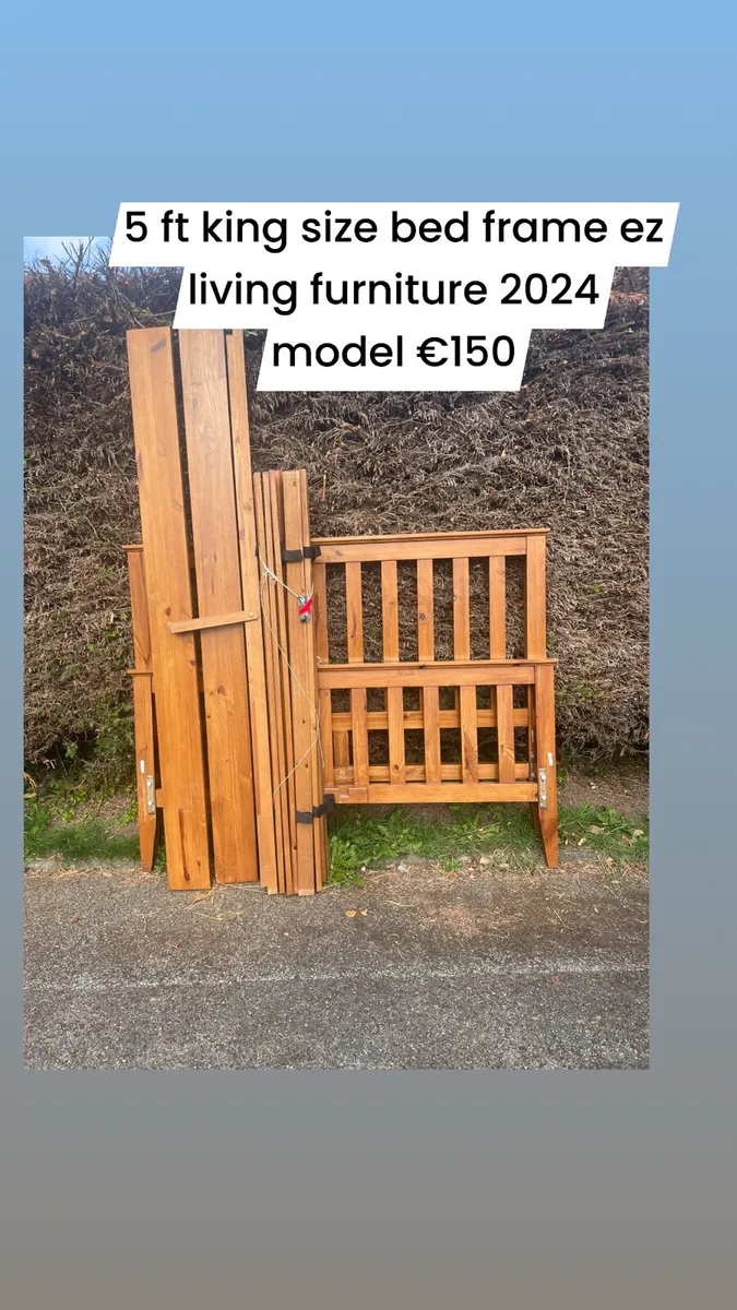 5 ft king size bed frame - Image 1
