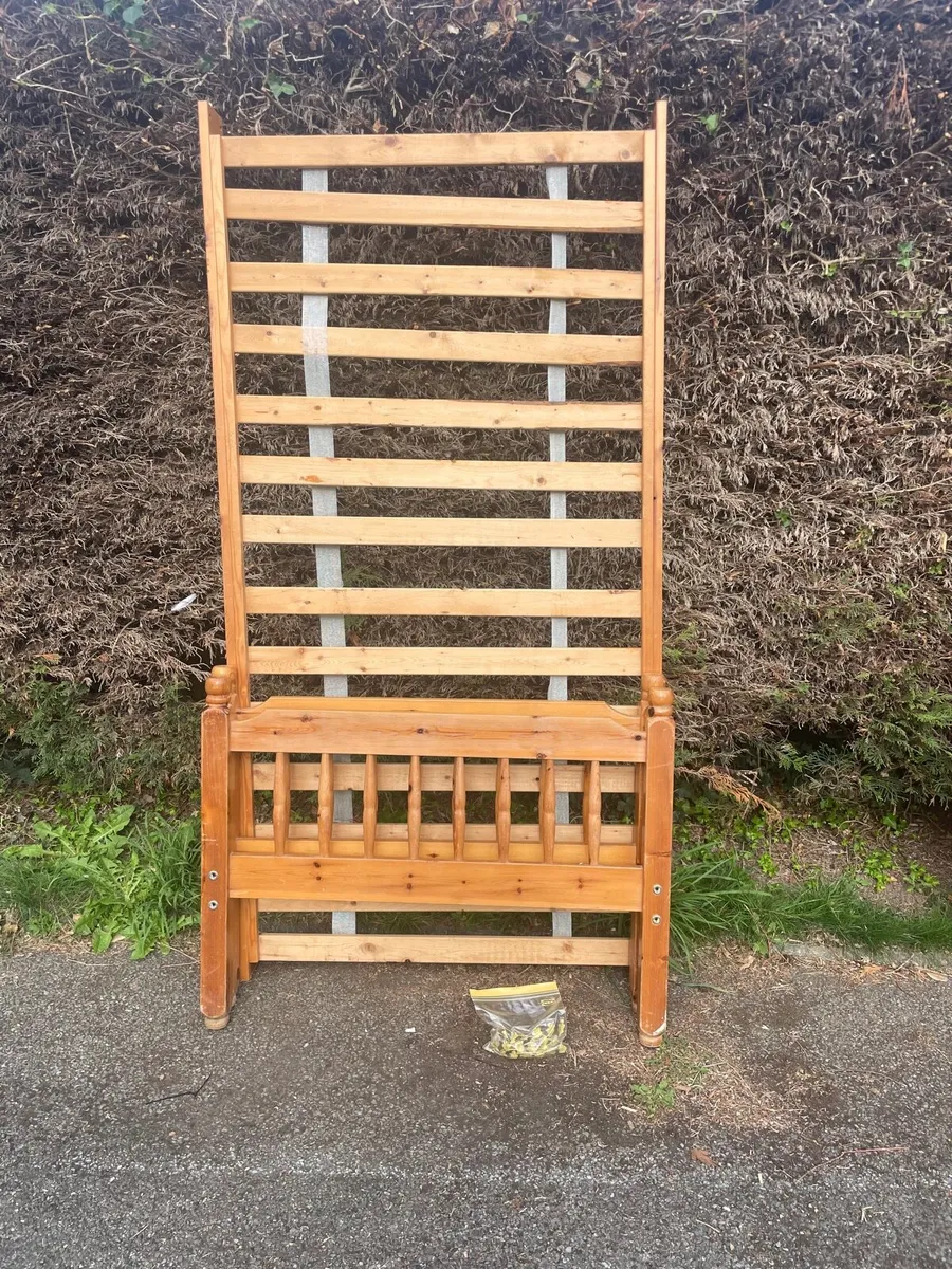 Solid wooden single bed frame - Image 2