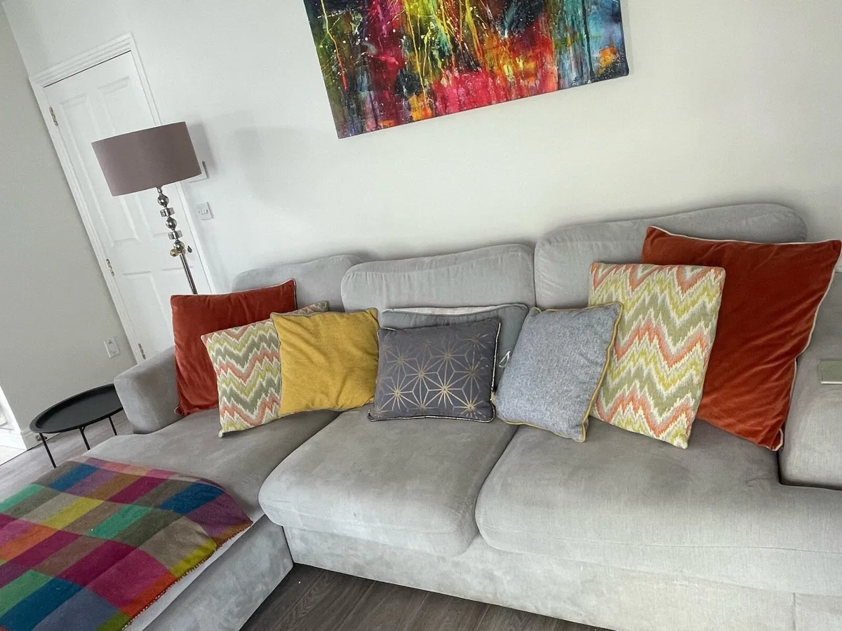BRAND NEW 2 Large Square Cushions - Burnt Orange - Image 4