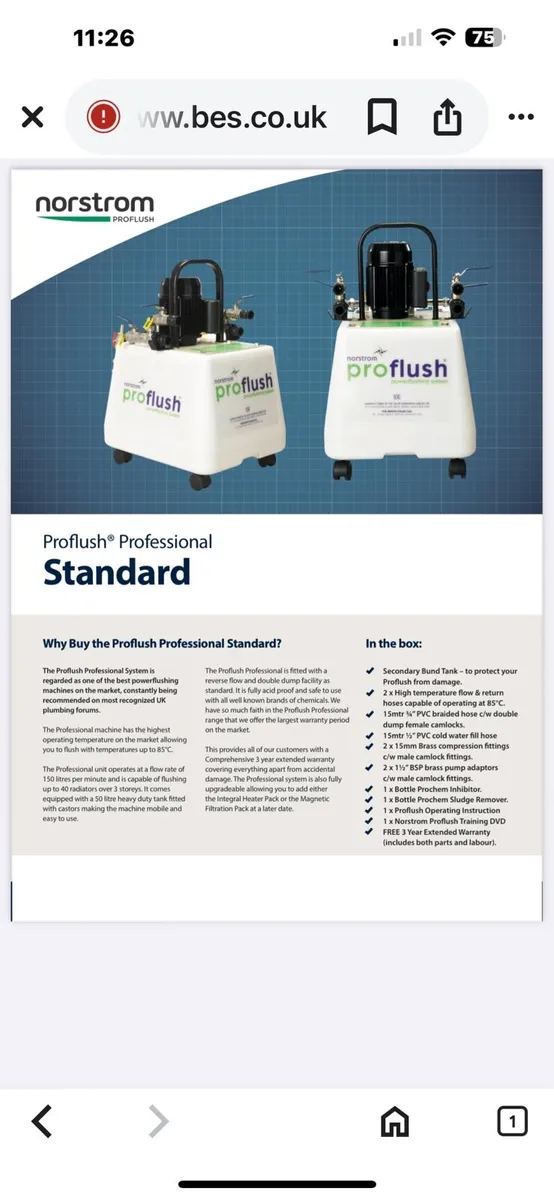 Nordstrom pro powerflush machine - Image 4