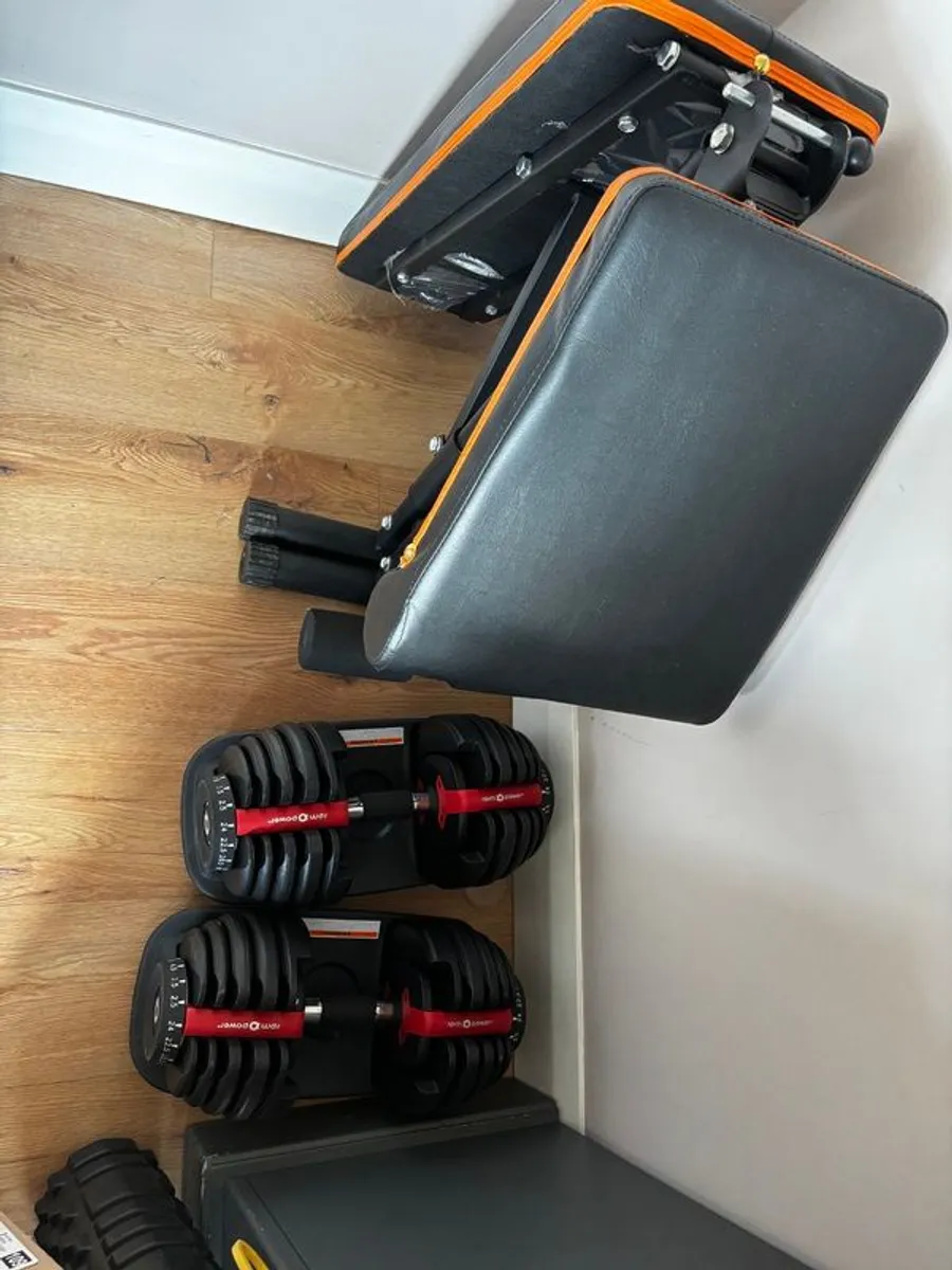 Adjustable weights and bench - Image 1