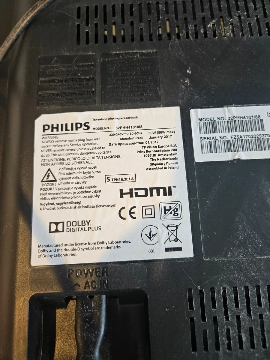 Philips 32" 720p HD Ready LED TV - Image 1