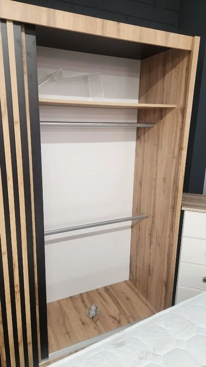 Brand new London Wotan Oak Slicing Wardrobe 200cm x 60cm cost 1020 - Image 2