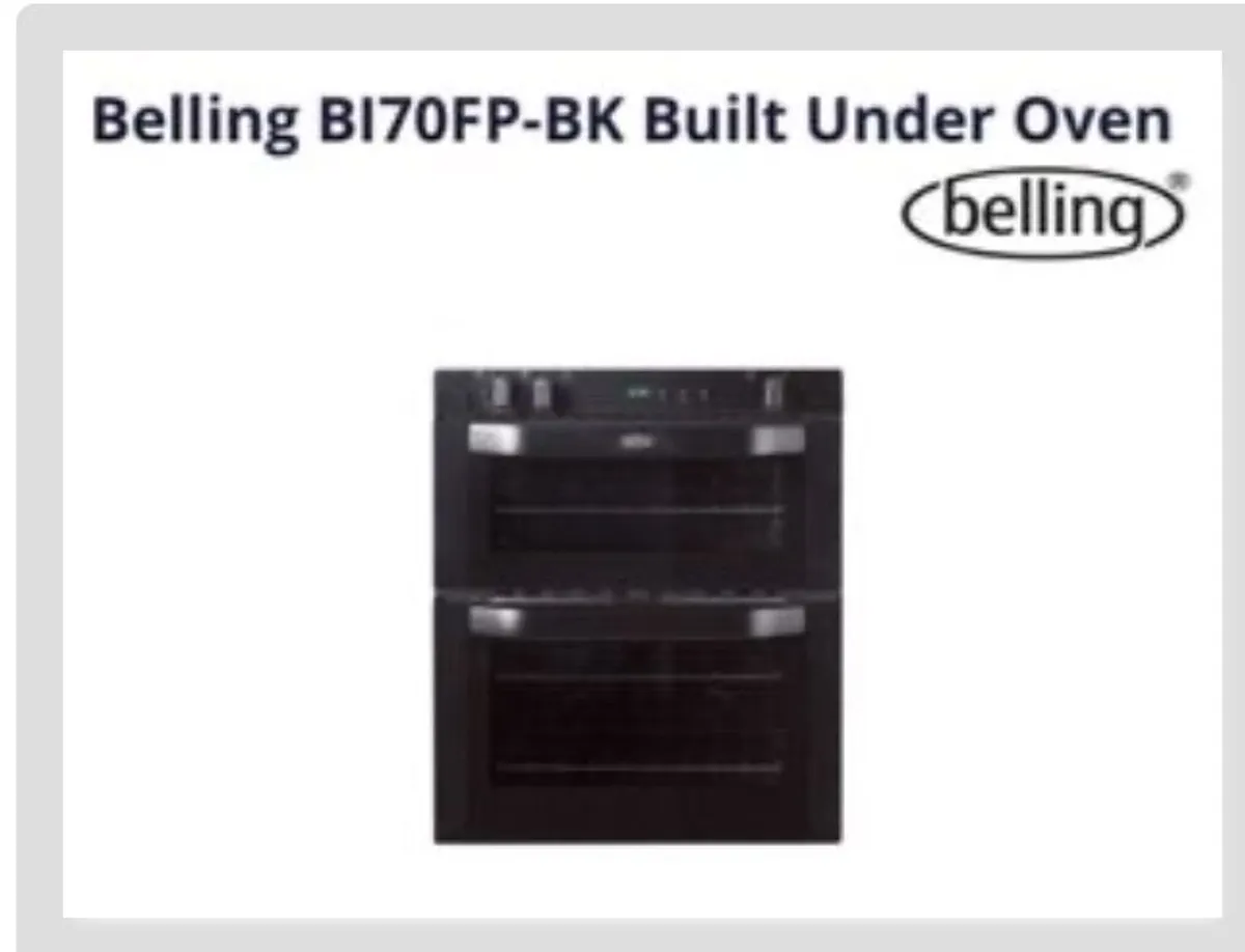 Belling Double Oven - Image 2