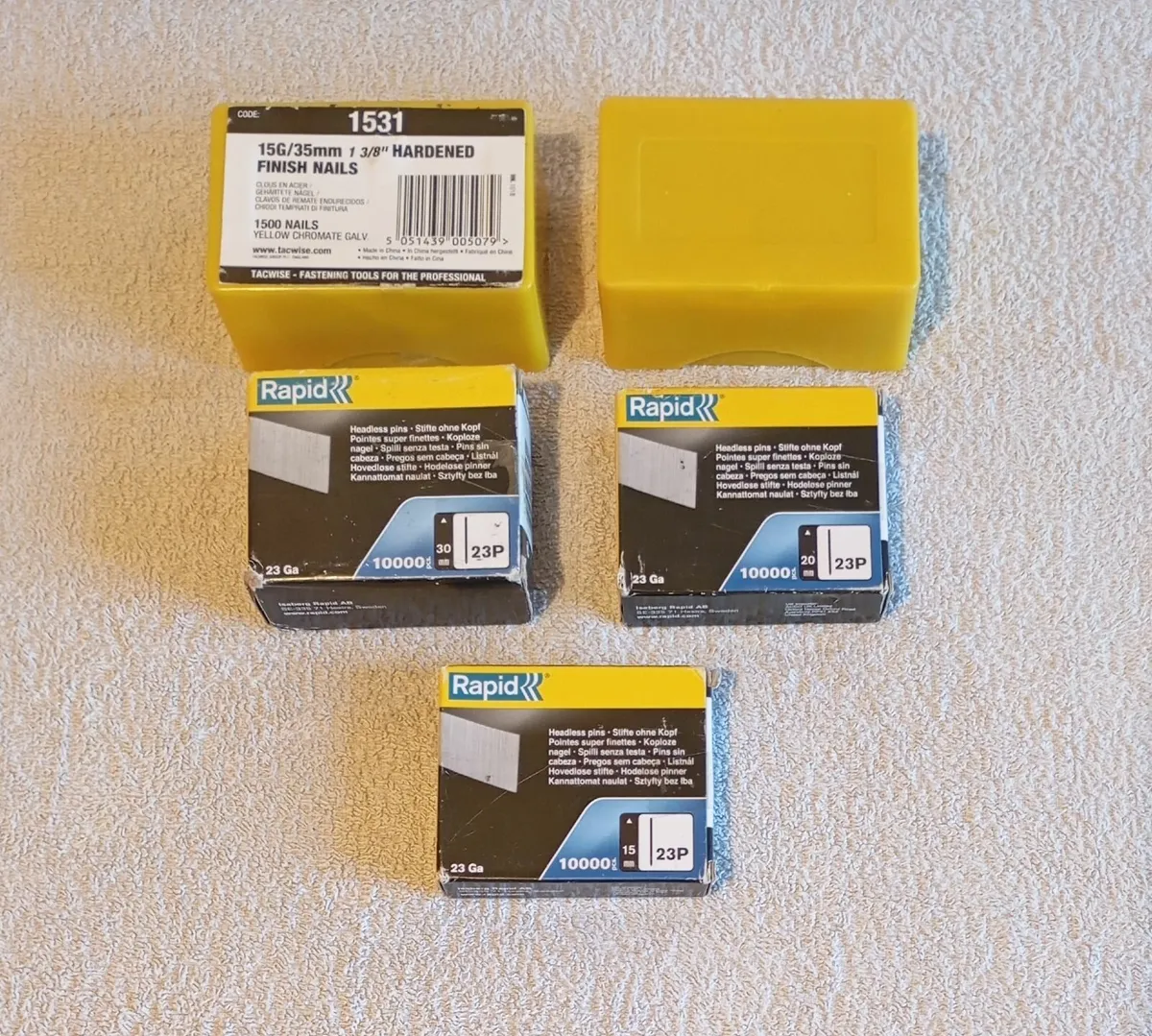 23Gauge and 15Gauge Nail Gun Nails - Image 2