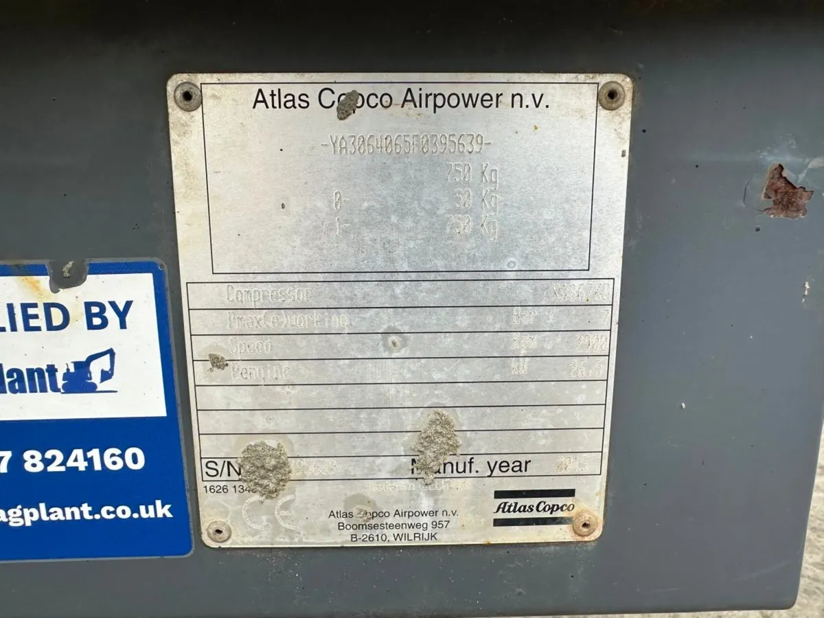 2015 ATLAS COPCO ROAD AIR COMPRESSOR..1034T - Image 4
