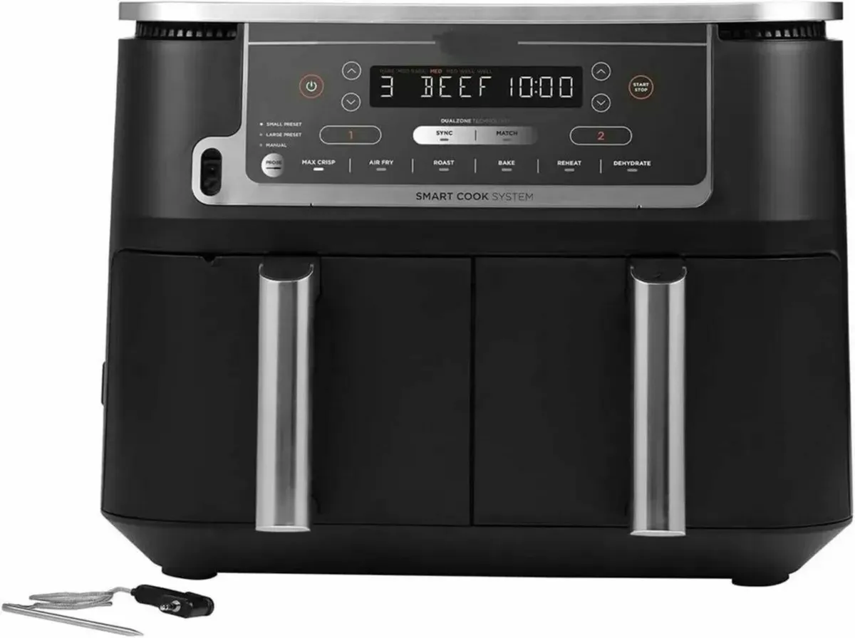 Air Fryer 9.5L Large Capacity With 2-Drawer - Image 3