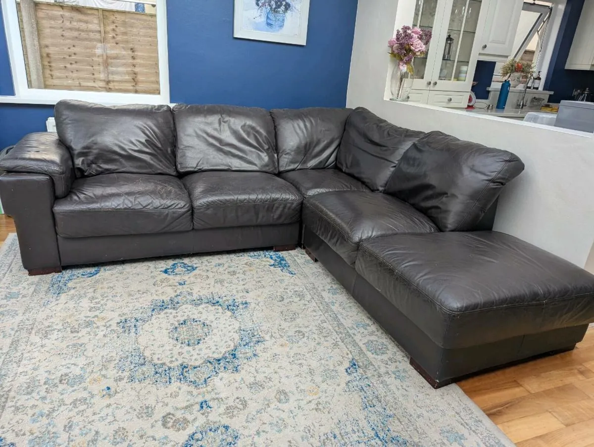 L Shaped Leather Couch