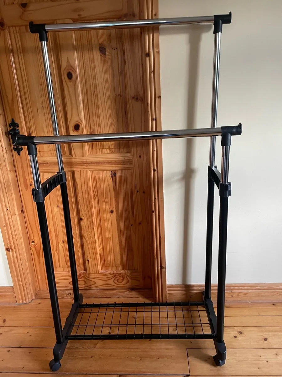 Clothes and shoe rack combo - Image 1