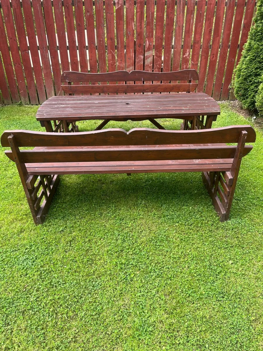 Table and bench set - Image 2