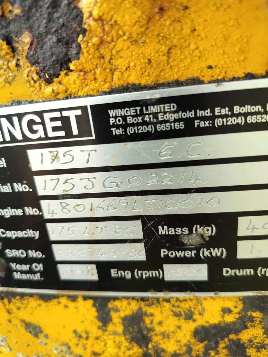 Diesel cement mixer Winget 175t - Image 4