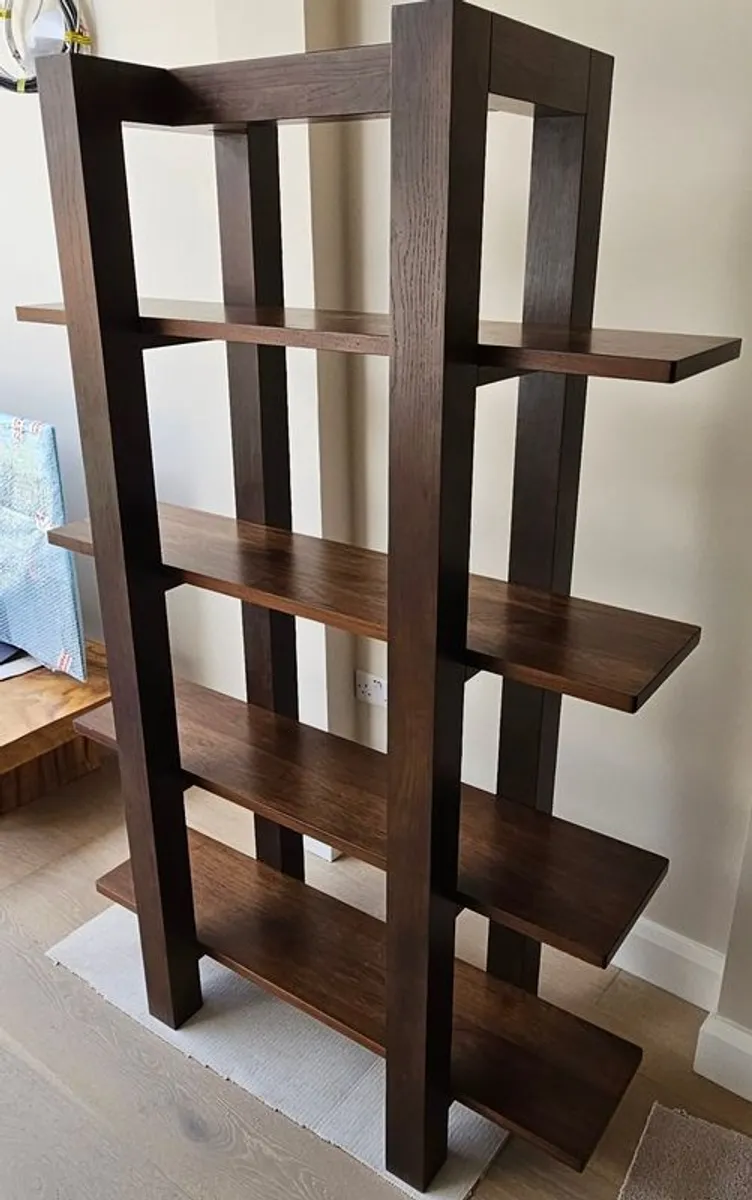 Beautiful walnut shelving unit. Solid wood - Image 2