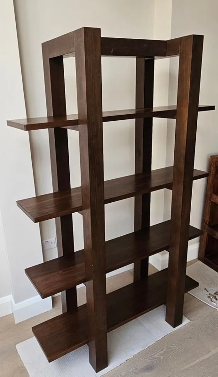 Beautiful walnut shelving unit. Solid wood - Image 3