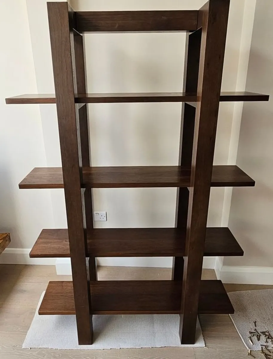 Beautiful walnut shelving unit. Solid wood - Image 4