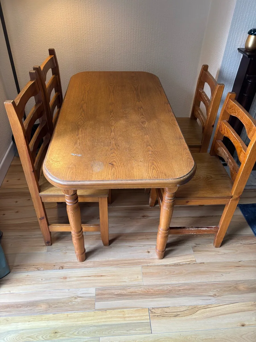 Free Dining Table and 4 Chairs - Image 1