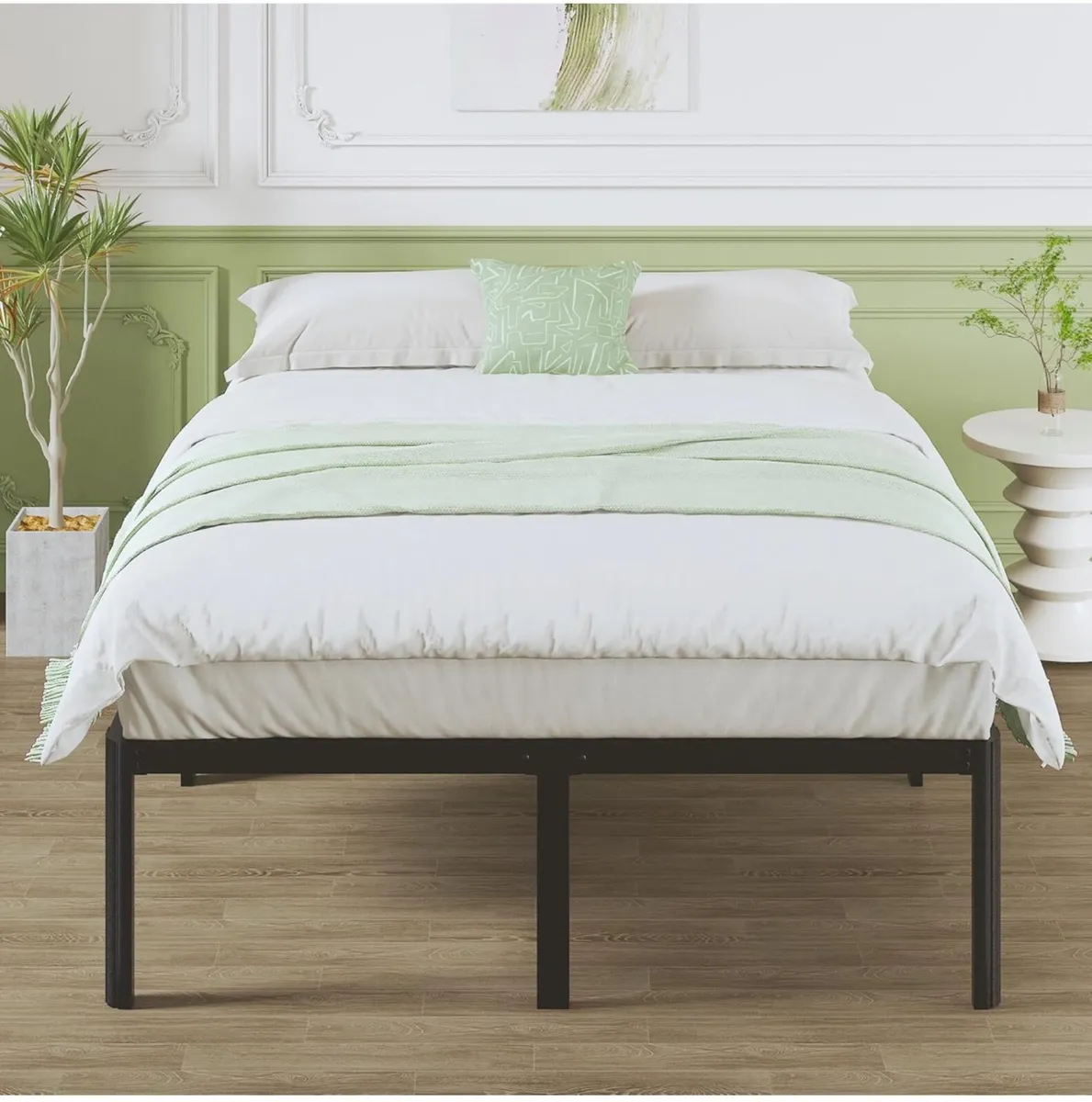 Small Double Bed Frame 4ft with Rounded Corner Leg - Image 3