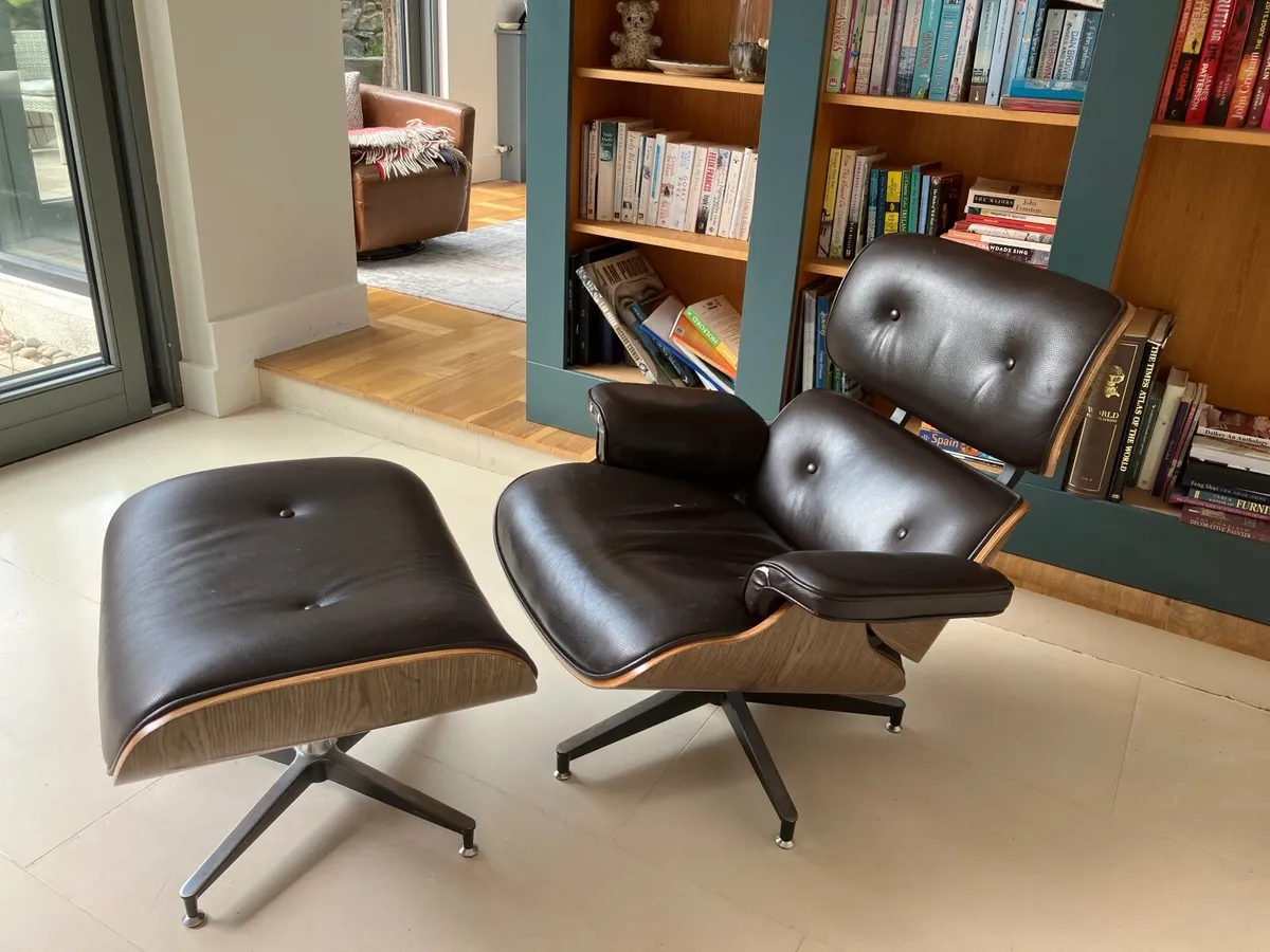 Eames style chair & Stool - Image 1