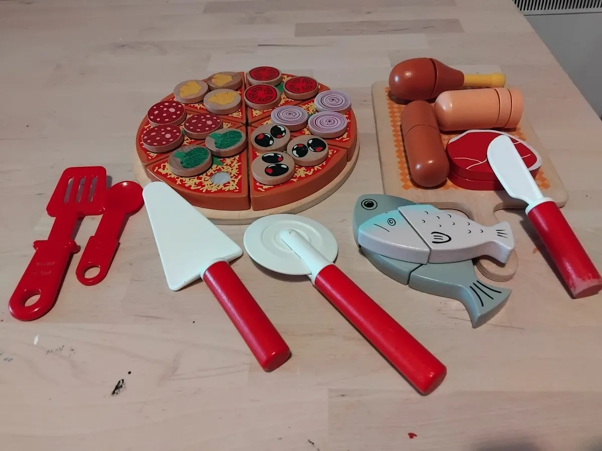 wooden toy food sets