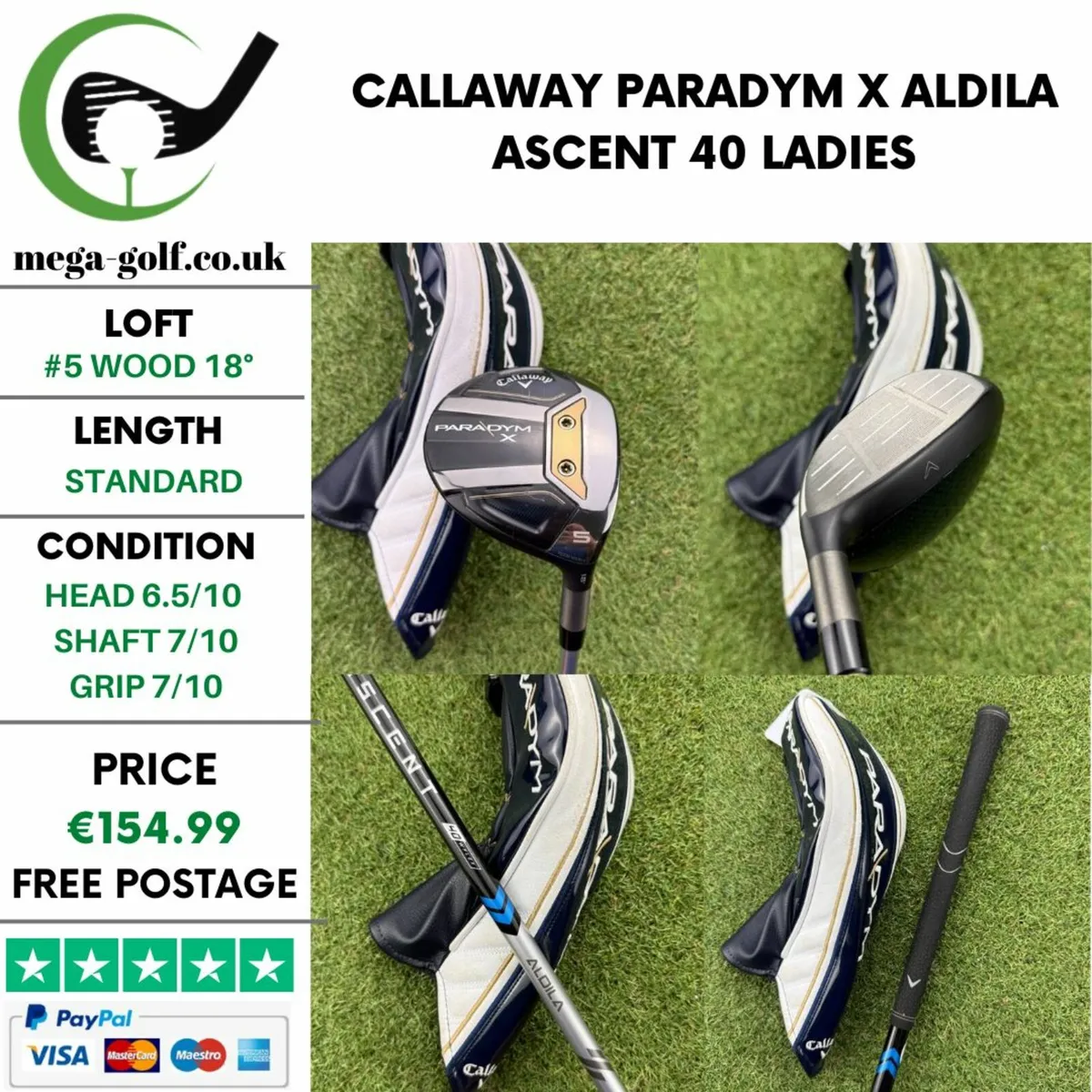 CALLAWAY PARADYM X #5 WOOD 18° / LADIES - Image 1