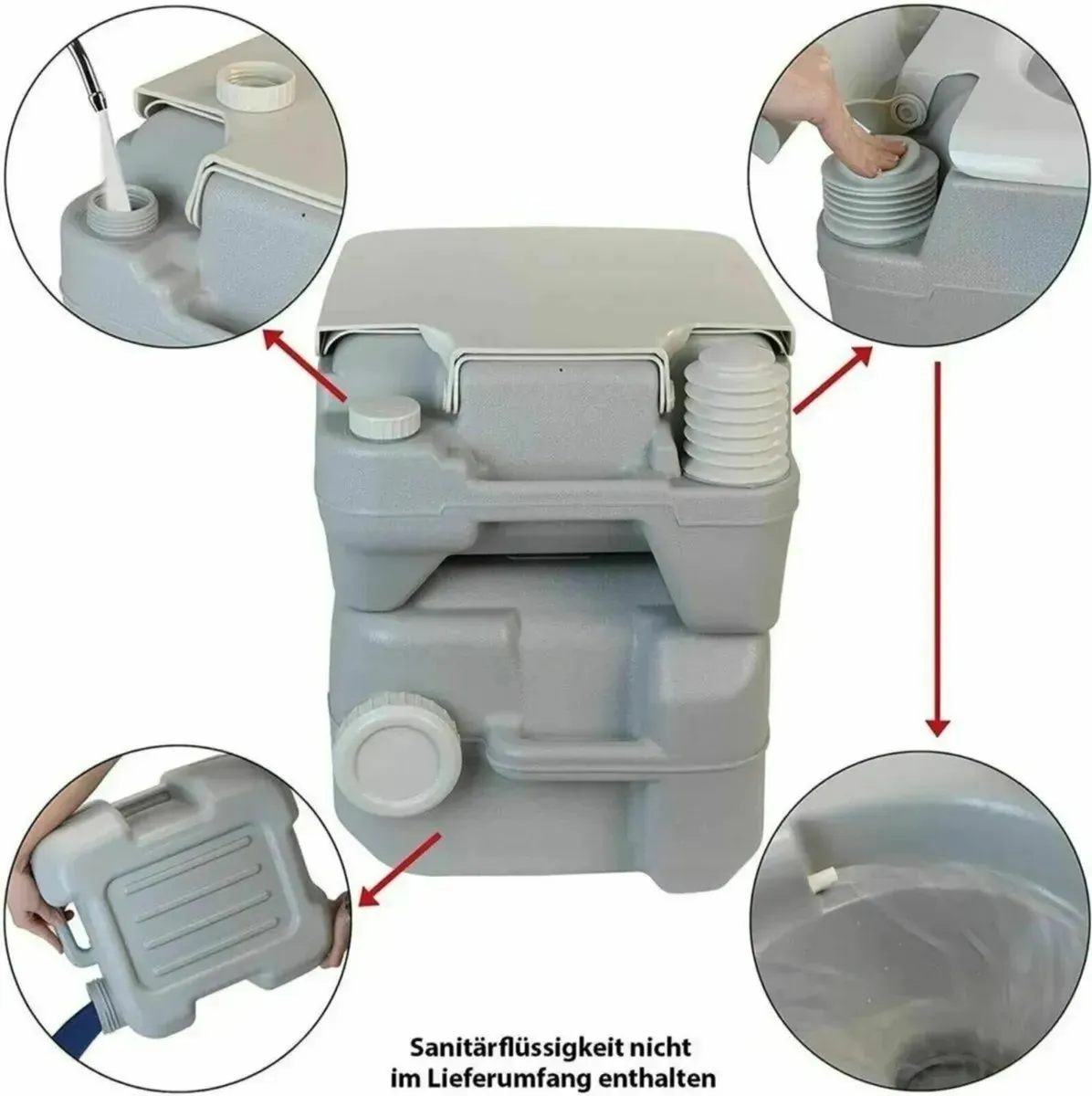 Camping Toilet Portable Fresh Deluxe Outdoor - Image 3