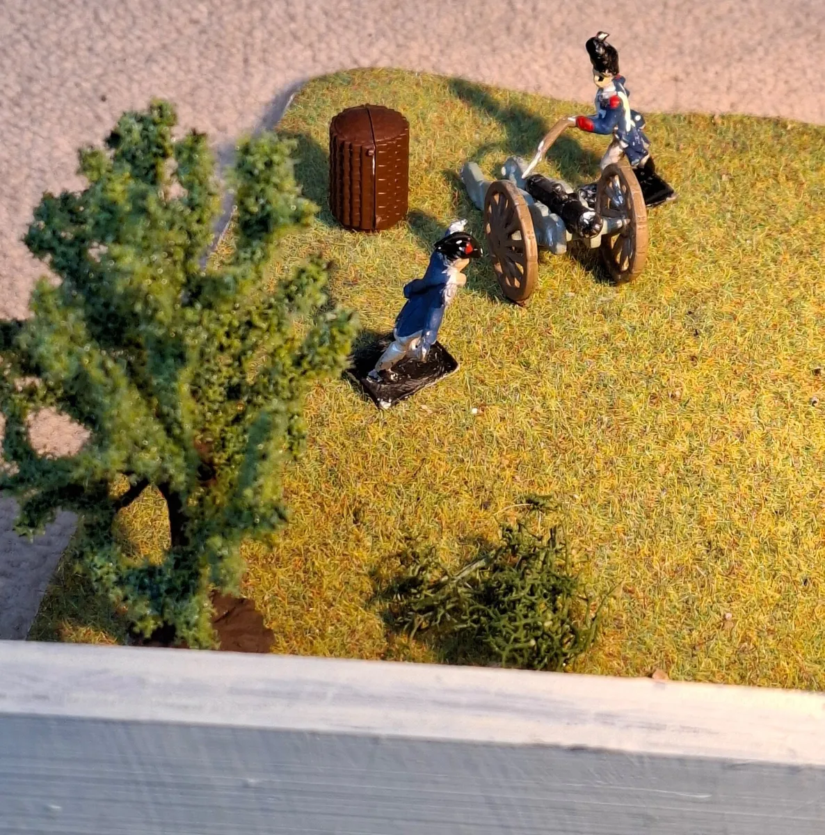 Model metal soldiers in Waterloo Battle diorama - Image 3