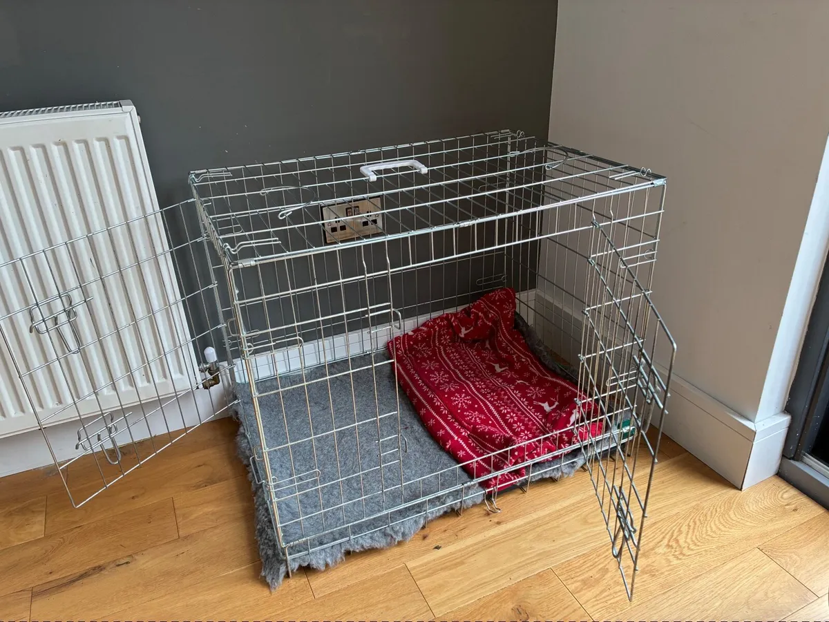 Wire dog crate - Image 1