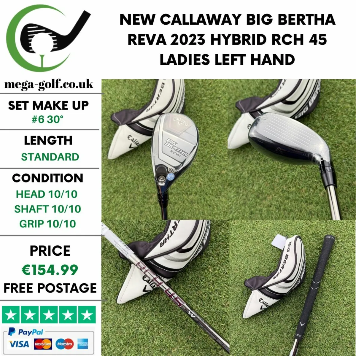 NEW CALLAWAY BIG BERTHA REVA 2023 HYBRID / #6 30° - Image 1
