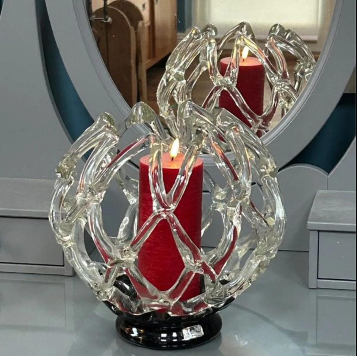 Newbridge Glass Candle holder - Image 1