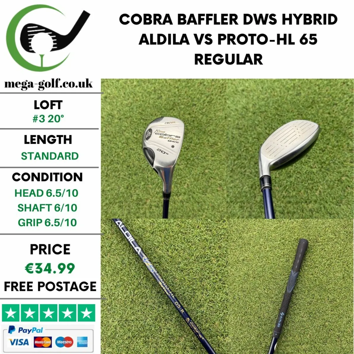 COBRA BAFFLER DWS HYBRID / #3 20° / REGULAR - Image 1