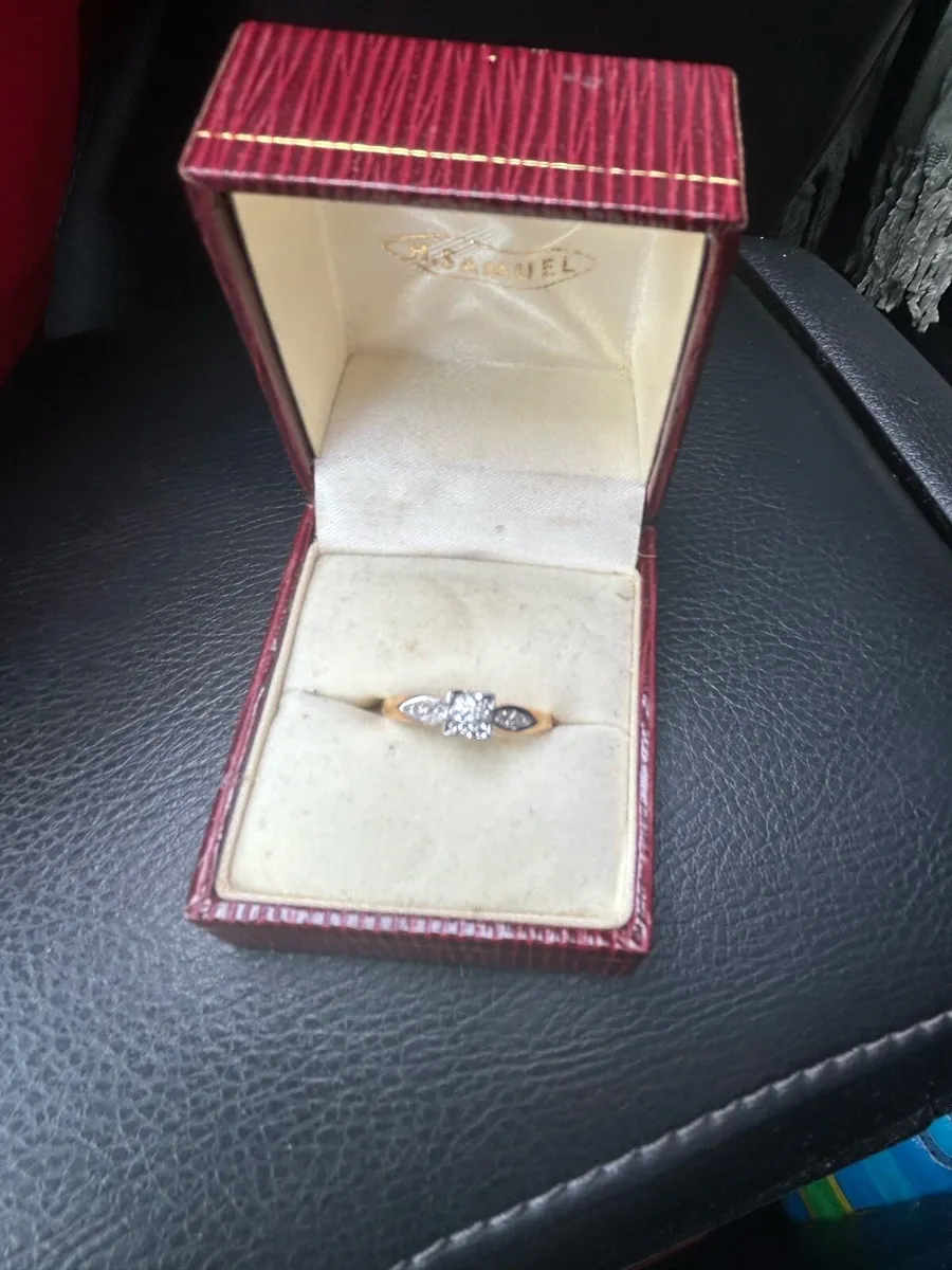 18 k gold engagement ring - Image 2