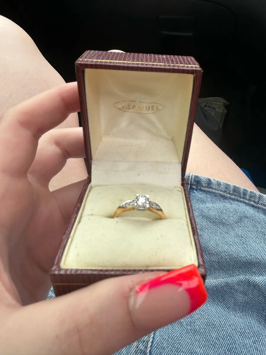 18 k gold engagement ring - Image 4